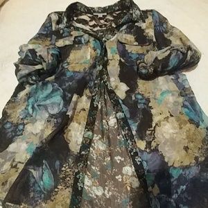 Dressbarn SILK blouse Beautiful and Bohemian look